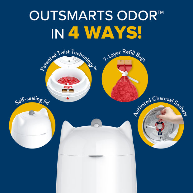 OUTSMARTS ODOR IN 4 WAYS!