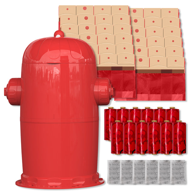 Doggy Twist'R  Medium Pail + 10 refill bags +  poop bags + Charcoal